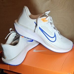 Nike White and Blue Running Shoes